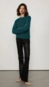 blusa tricot animale jeans lurex pelinho