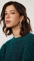 blusa tricot animale jeans lurex pelinho