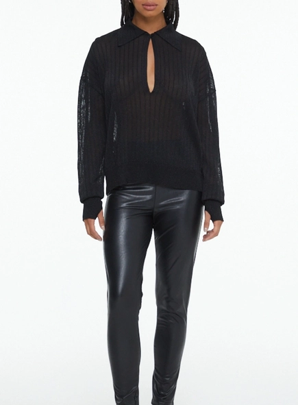 calça legging like leather animale jeans