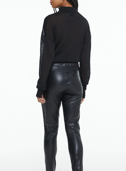 calça legging like leather animale jeans