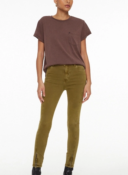 calça sarja skinny basic midi zíper animale jeans