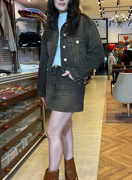 saia jeans box western animale jeans