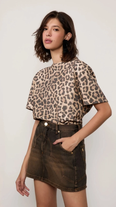 saia jeans box western animale jeans