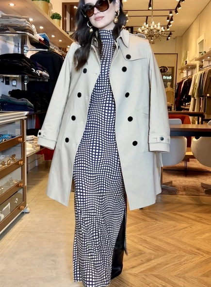 vestido longo animale jeans ml xadrez quadriculado