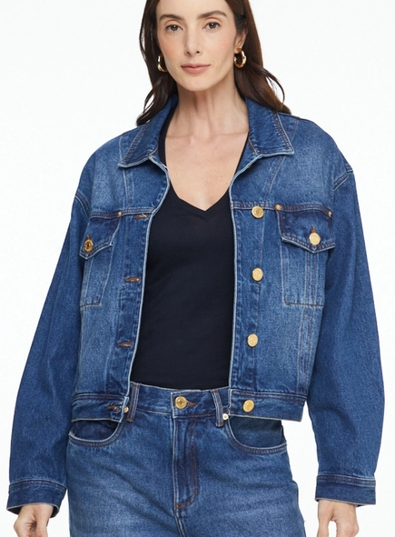 jaqueta jeans trucker animale jeans