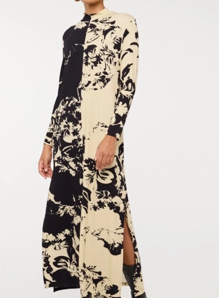 vestido longo ml estampa floral bic