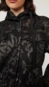 parka animale cutout flores com bolso