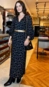 vestido midi animale ml malha est pois aro