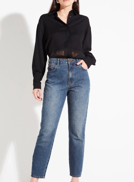 calça jeans mom lola forum