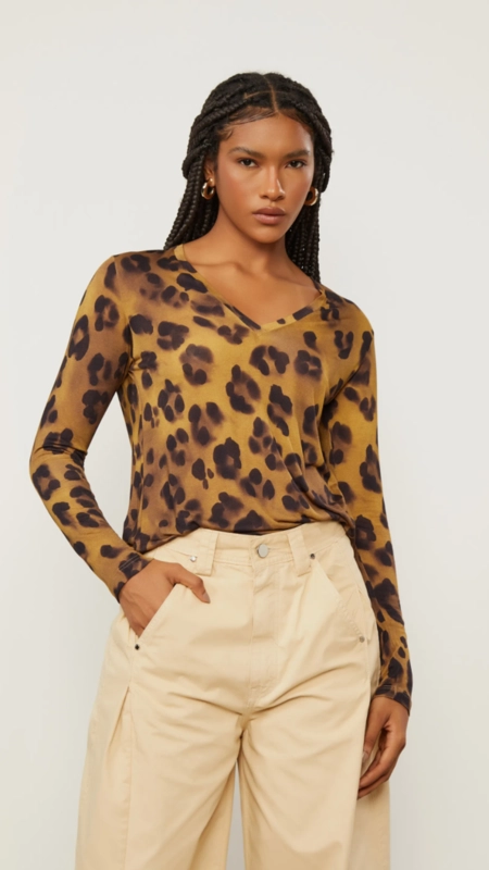 camiseta animale ml dec v est onça sombra