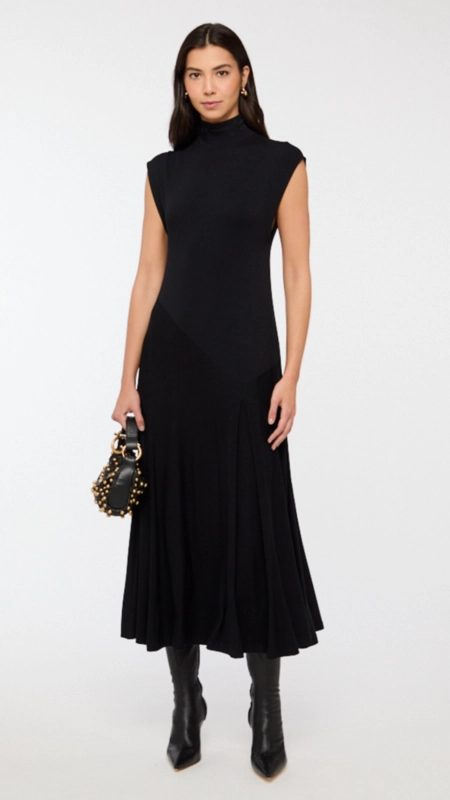 vestido midi animale mc