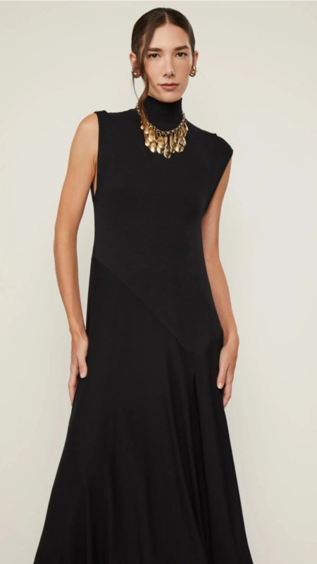 vestido midi animale mc
