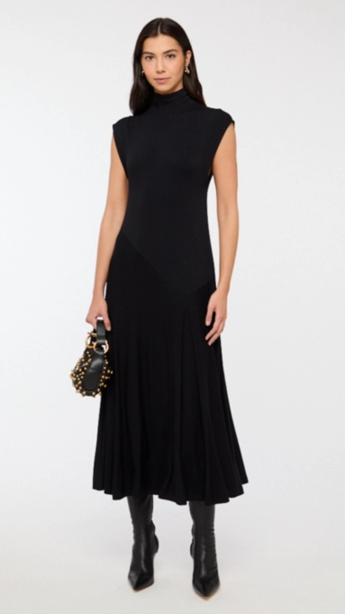 vestido midi animale mc