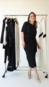 vestido midi animale malha pareo pesponto