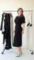vestido midi animale malha pareo pesponto