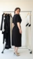 vestido midi animale malha pareo pesponto