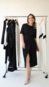 vestido midi animale malha pareo pesponto