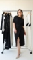 vestido midi animale malha pareo pesponto