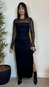 vestido midi ml detalhe tule forum