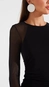 vestido longo ponta detalhe tule forum
