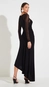 vestido longo ponta detalhe tule forum