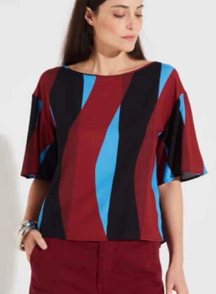 blusa visco estampada forum