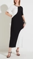 vestido midi mc crepe bicolor forum