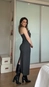 vestido midi sem alça elegance forum