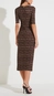 vestido midi mc estampado forum