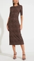 vestido midi mc estampado forum