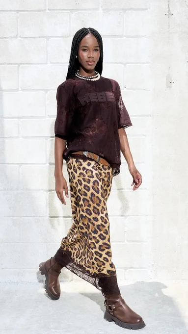 saia midi open jacquard luxury savage