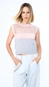blusa tricot sem manga open detalhe telado