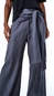 calça linho open det amarração franjas