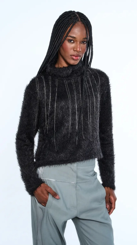 blusa tricot open correntes