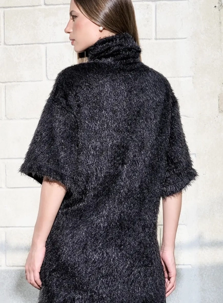 vestido open tricot correntes