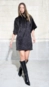 vestido open tricot correntes