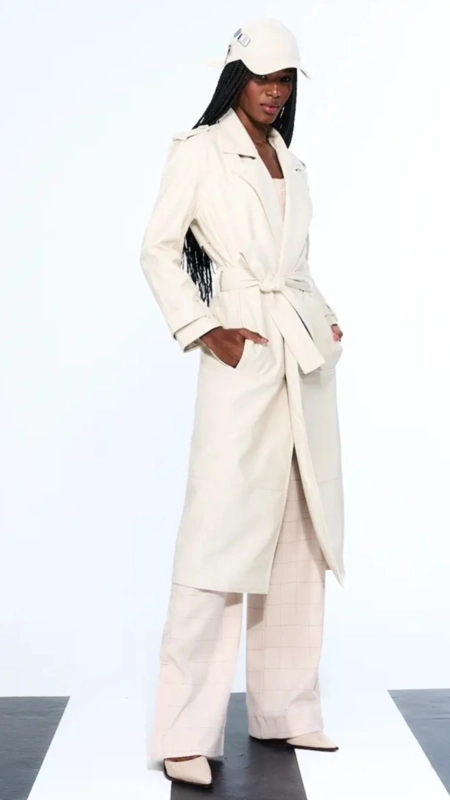 trench coat open pu