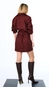 vestido open chemise curto com cinto
