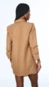 blazer linho open manga 3/4