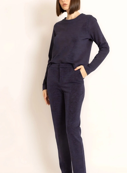 blusa diagonal ml borda barroca