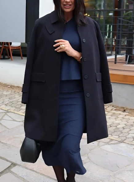 casaco 7/8 alongado sport chic borda barroca