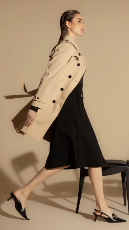 trench coat goya borda barroca