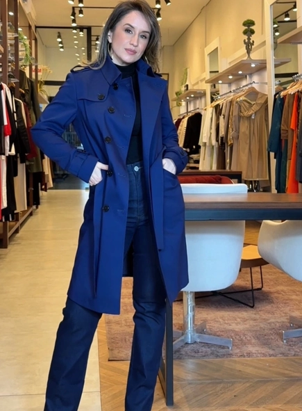 trench coat goya borda barroca