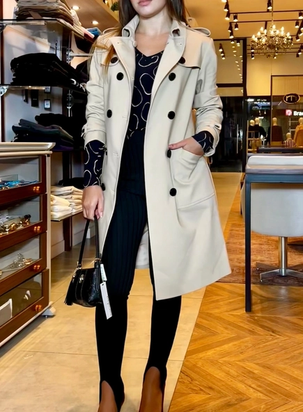 trench coat goya borda barroca