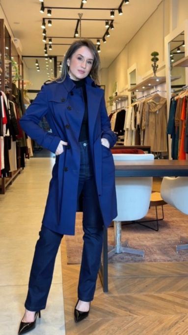 trench coat goya borda barroca