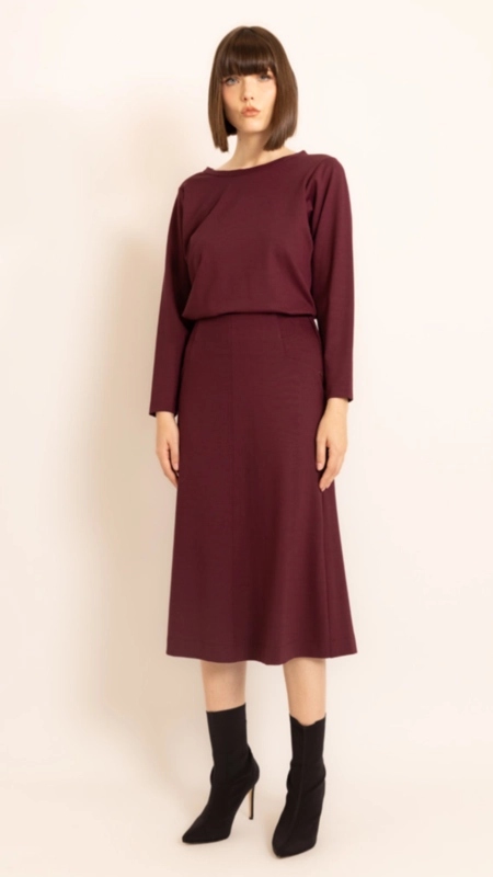 saia midi luxury borda barroca
