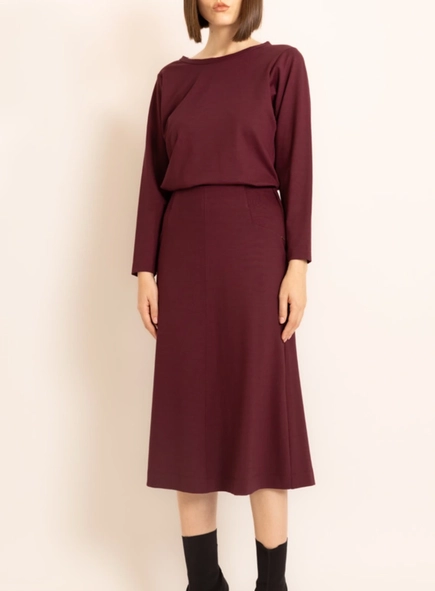 saia midi luxury borda barroca