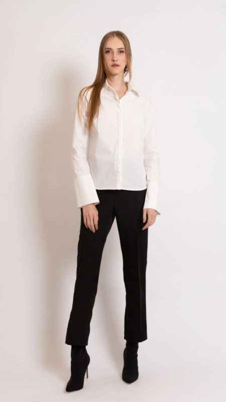 camisa tricoline básica borda barroca