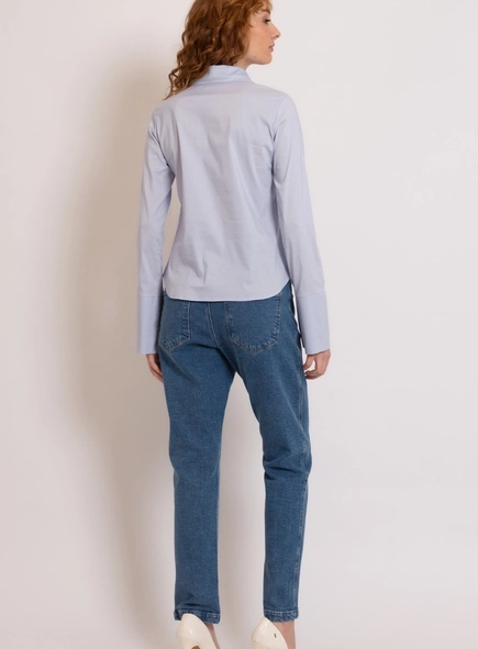 camisa tricoline básica borda barroca