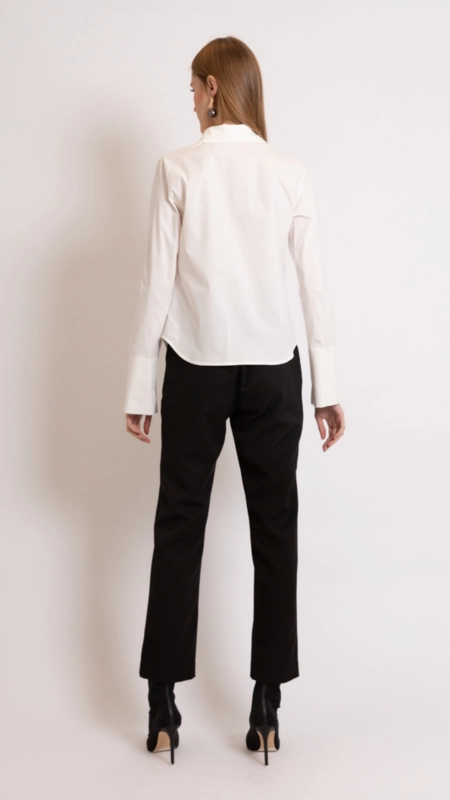 camisa tricoline básica borda barroca